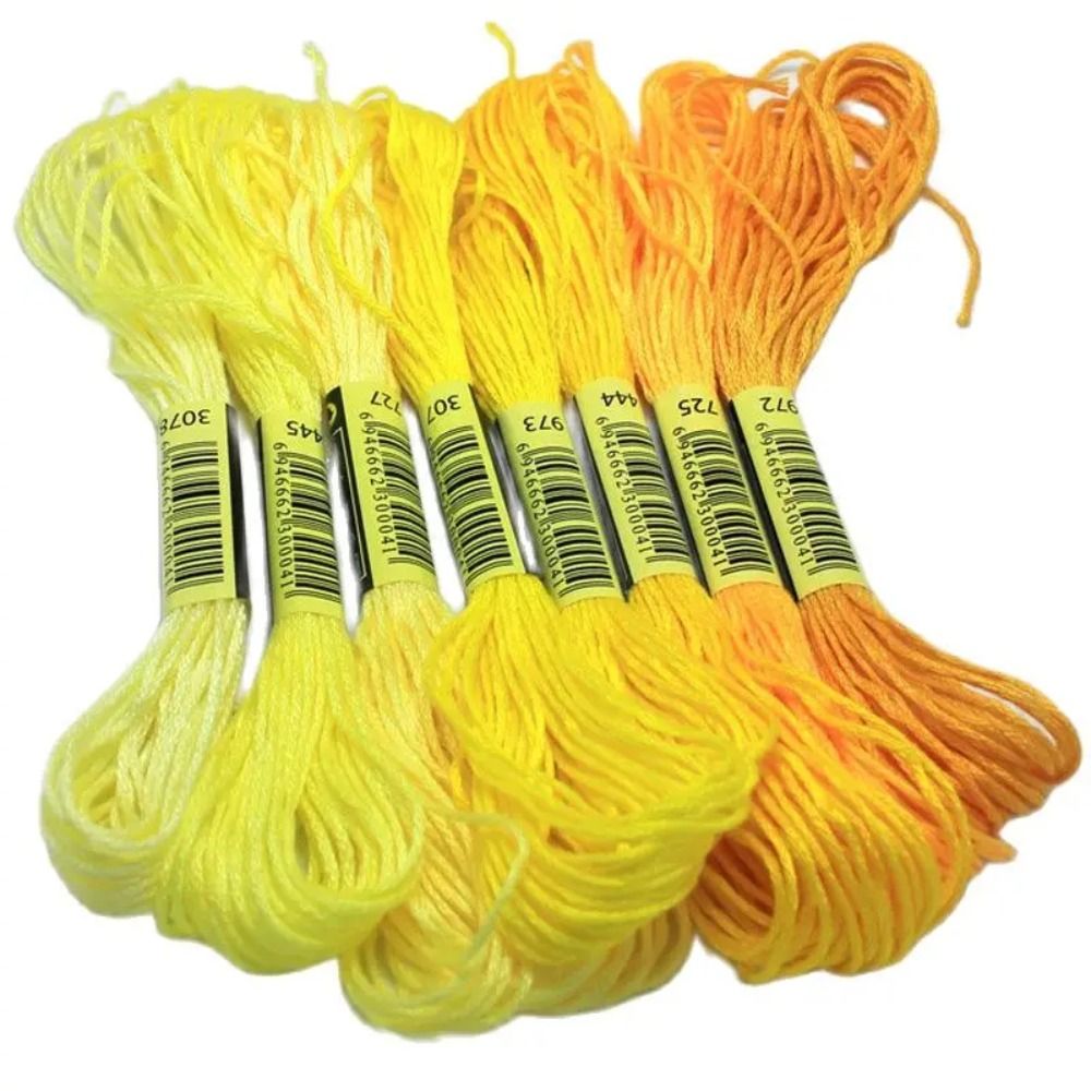 Embroidery Floss Thread - Algodão Cruz Ponto Bordado Linha, O