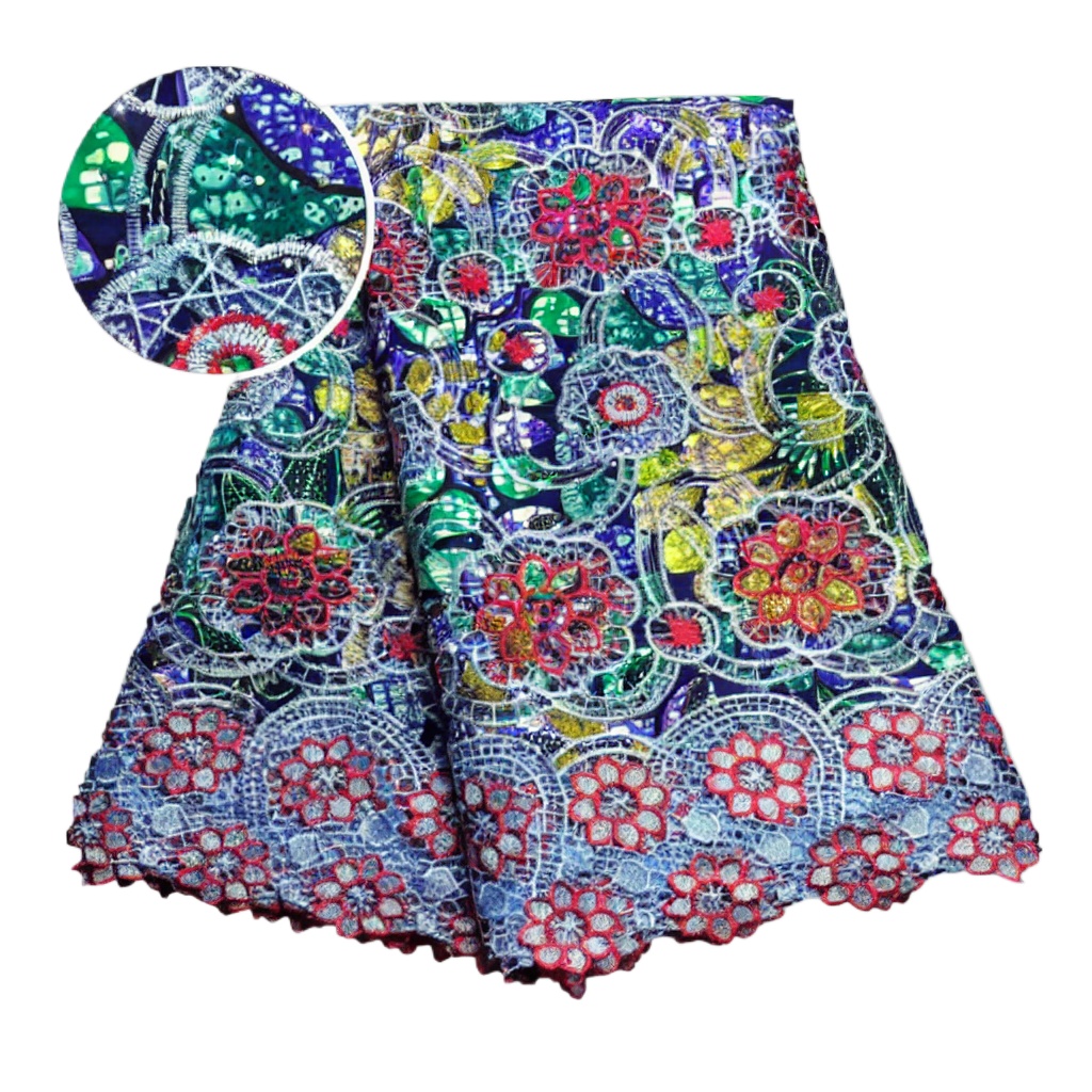 Sewing Batik Fabric - Tecido de Renda Africana 100% Algodão