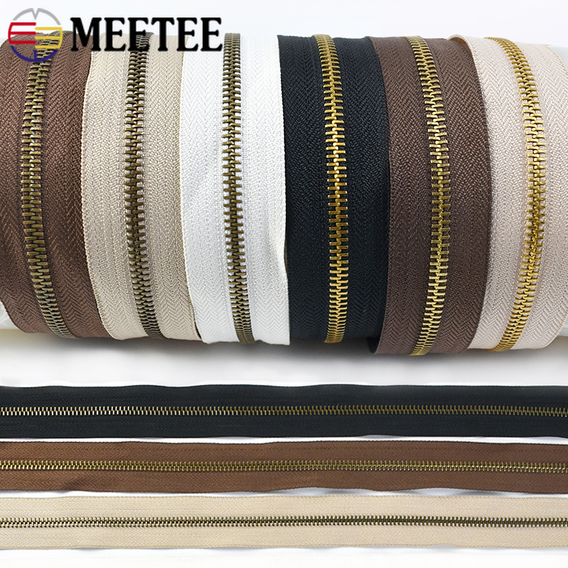 Textile And Sewing Supply - Meetee-Fita Decorativa De Zíper De Metal,