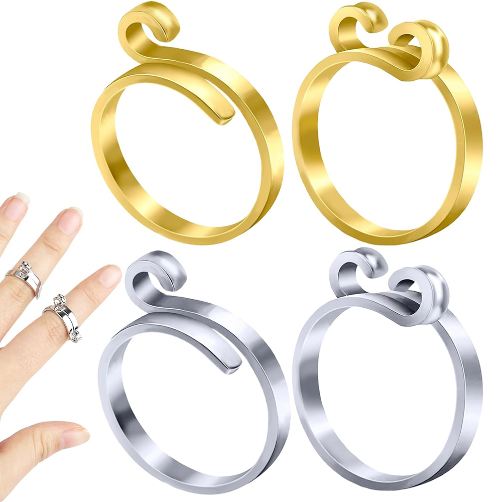 Tricô crochê loop anéis knitti - Sewing Thimble Metal avaliação e preço