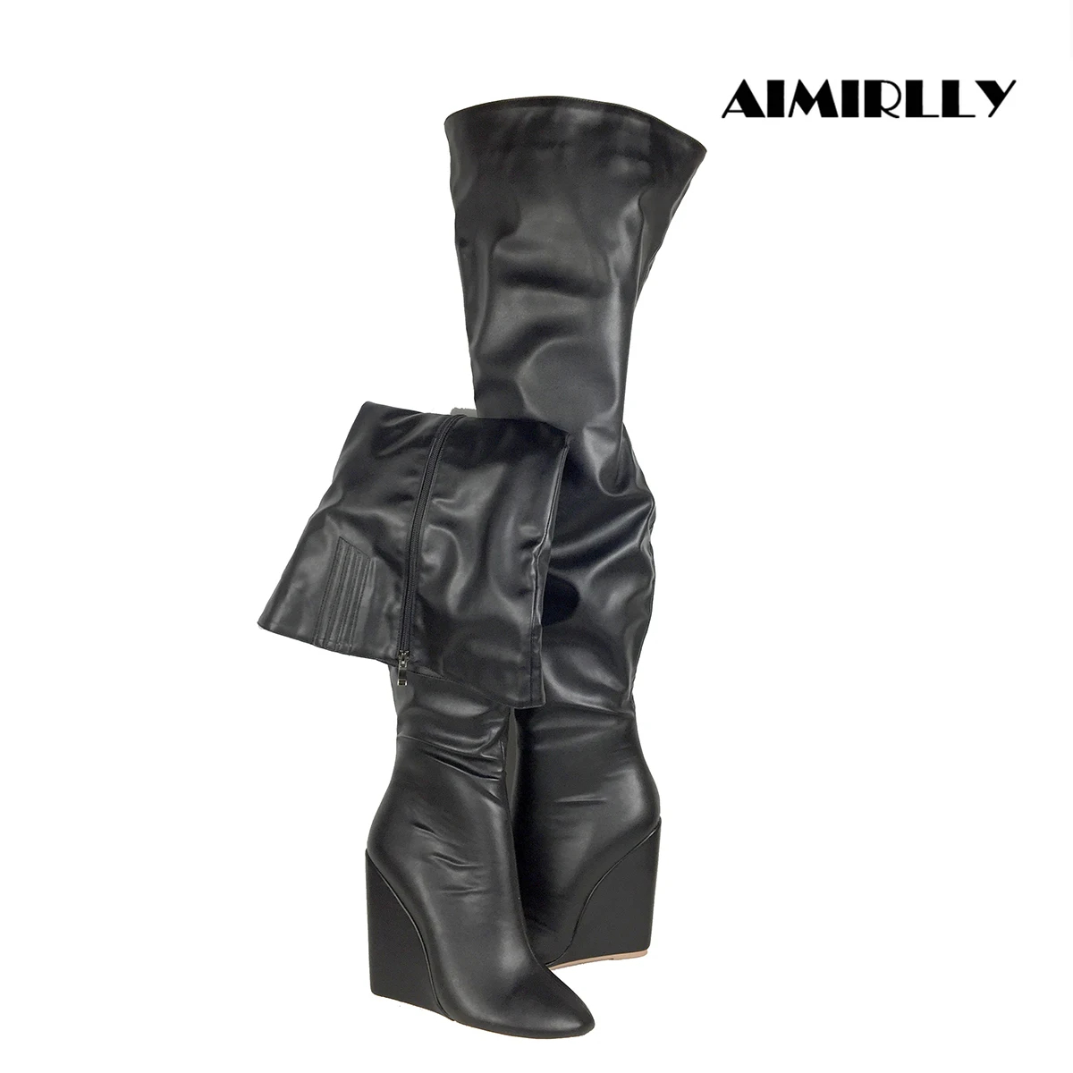 Botas Femininas Pretas Acima d - Sewing Zipper avaliação e preço