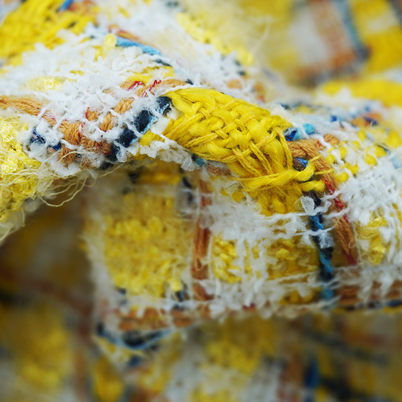 Tecido Texturizado Amarelo Vib - Sewing Tweed Fabric avaliação e preço