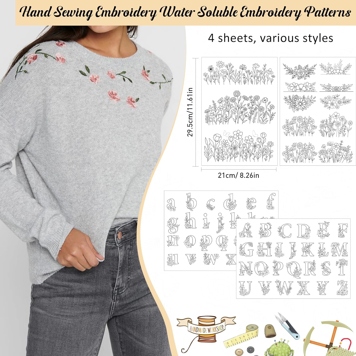 Papel de Transferência Solúvel - Textile Sewing Patterns avaliação e preço