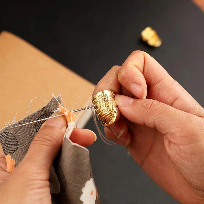 1-3 pçs dedal de costura mão-t - Sewing Thimble Metal avaliação e preço