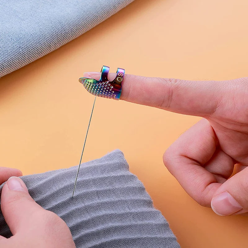 1-3 pçs dedal de costura mão-t - Sewing Thimble Metal avaliação e preço