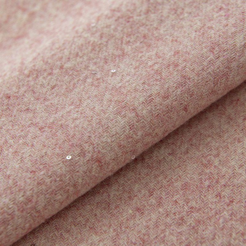 Tecido de tweed com lantejoula - Sewing Tweed Fabric avaliação e preço