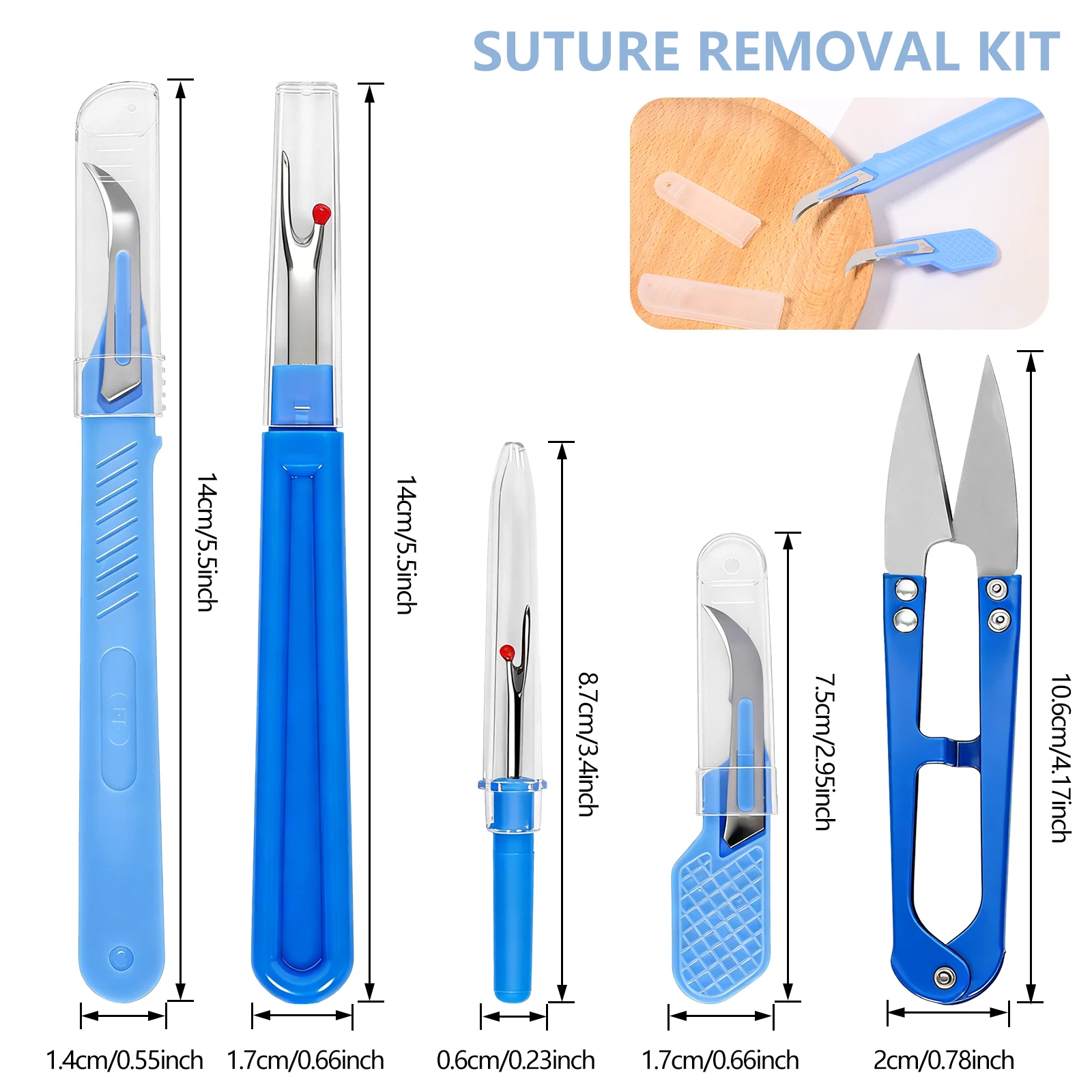 Kit de 5 peças azuis para remo - Sewing Kit avaliação e preço