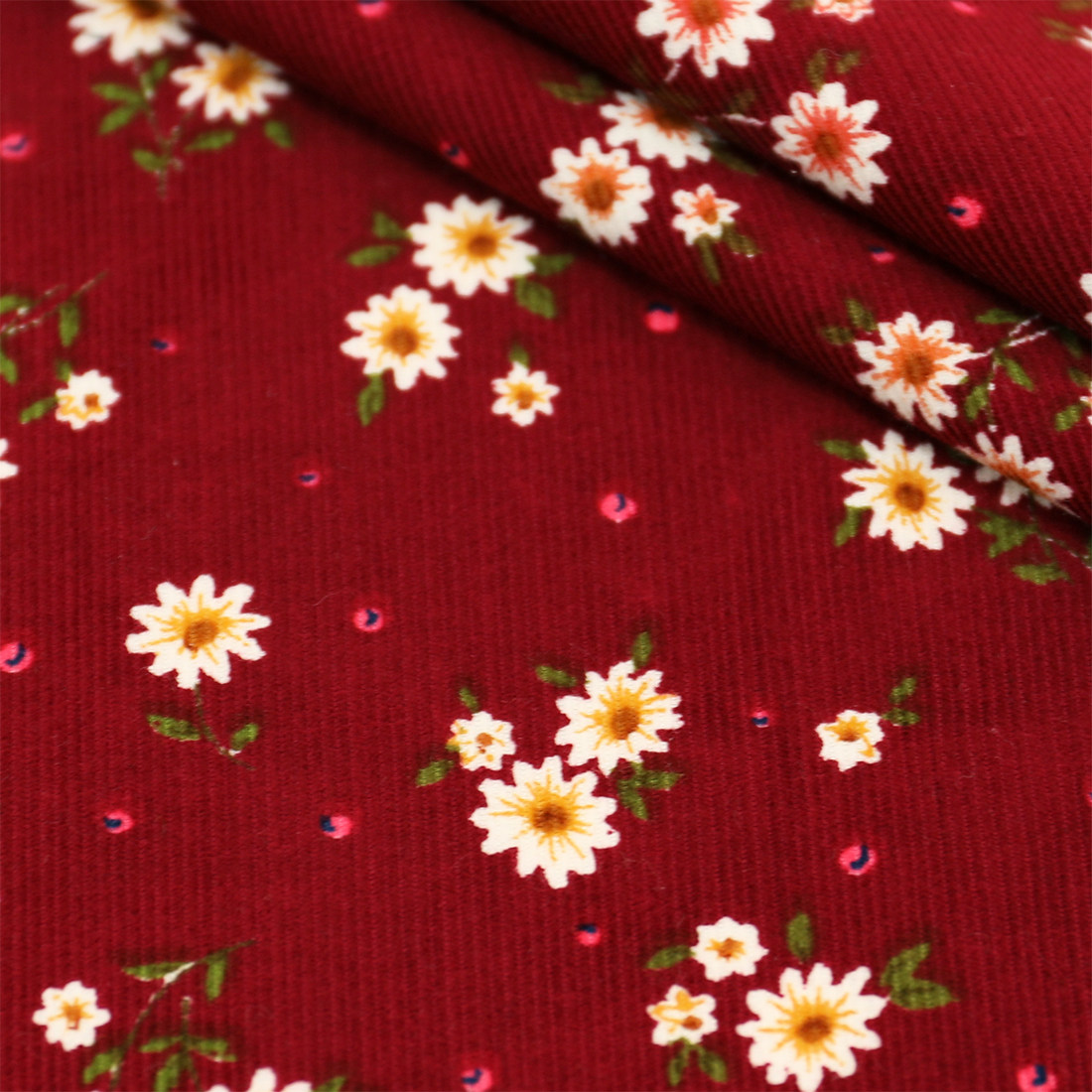 Tecido de veludo cotelê com es - Textile Sewing Patterns avaliação e preço