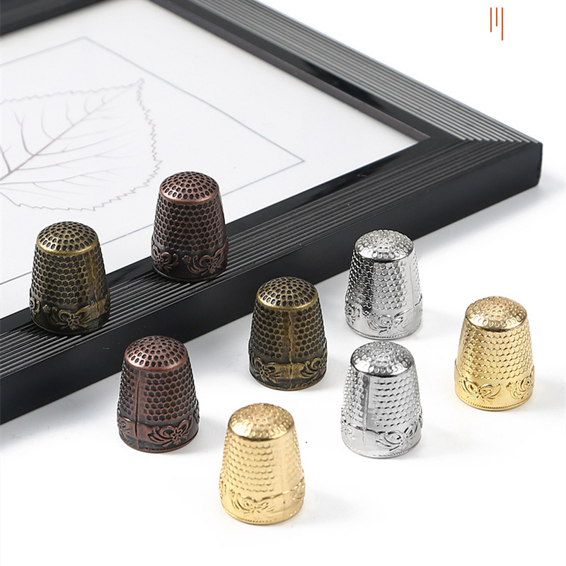 Retro protetor de dedo antigo  - Sewing Thimble Metal avaliação e preço