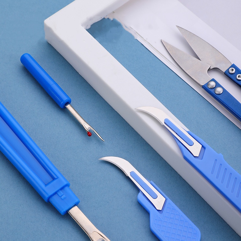 Kit de máquina de costura azul - Sewing Kit avaliação e preço