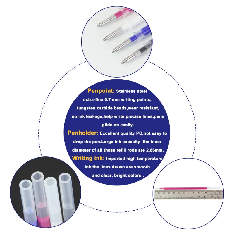 103 pçs/set calor apagável rec - Fabric Marking Pen avaliação e preço