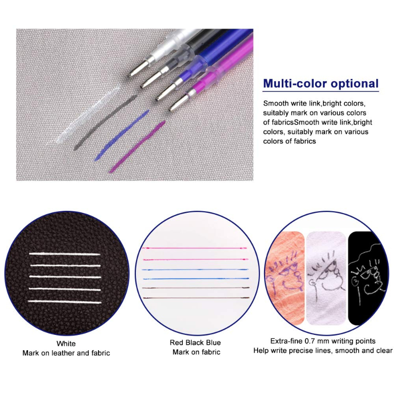 103 pçs/set calor apagável rec - Fabric Marking Pen avaliação e preço