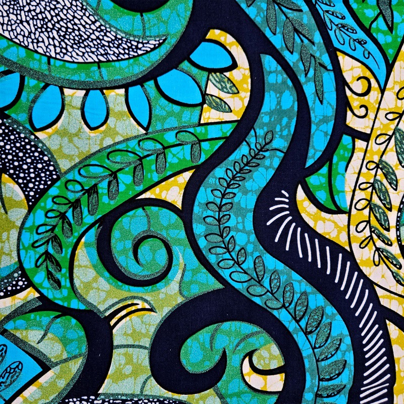 Tecido estilo africano longo d - Sewing Batik Fabric avaliação e preço