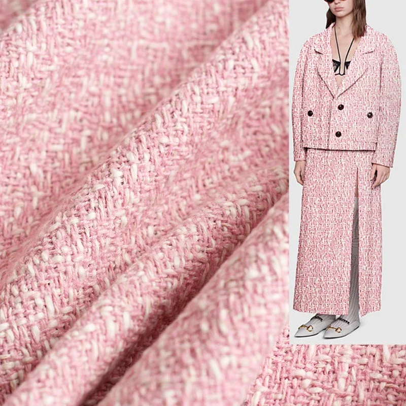 Redraspberry 145cm rosa branco - Sewing Tweed Fabric avaliação e preço