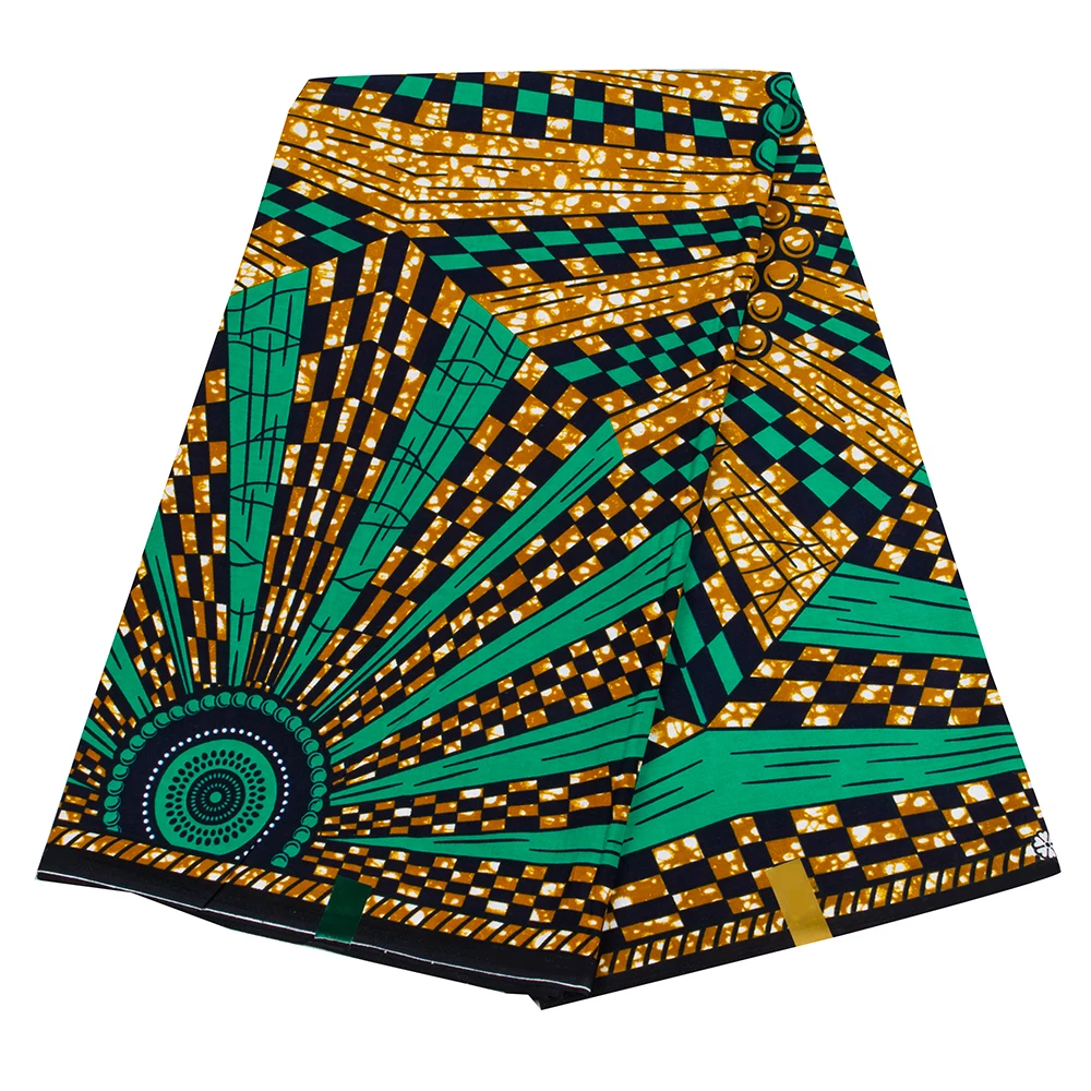 Tecido africano 3/6 jardas alg - Sewing Batik Fabric avaliação e preço