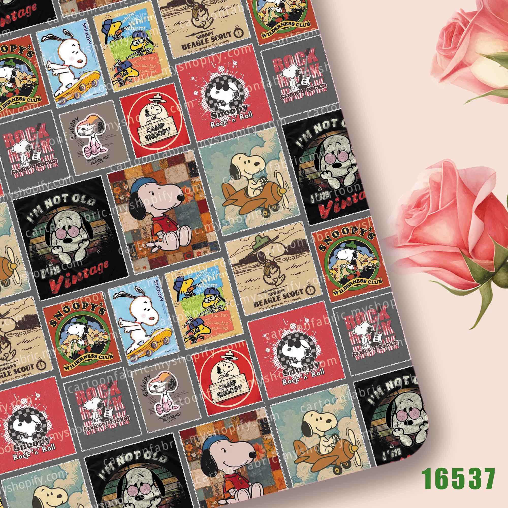 Tecido TAKARA TOMY Snoopy 140x - Sewing In Textile avaliação e preço