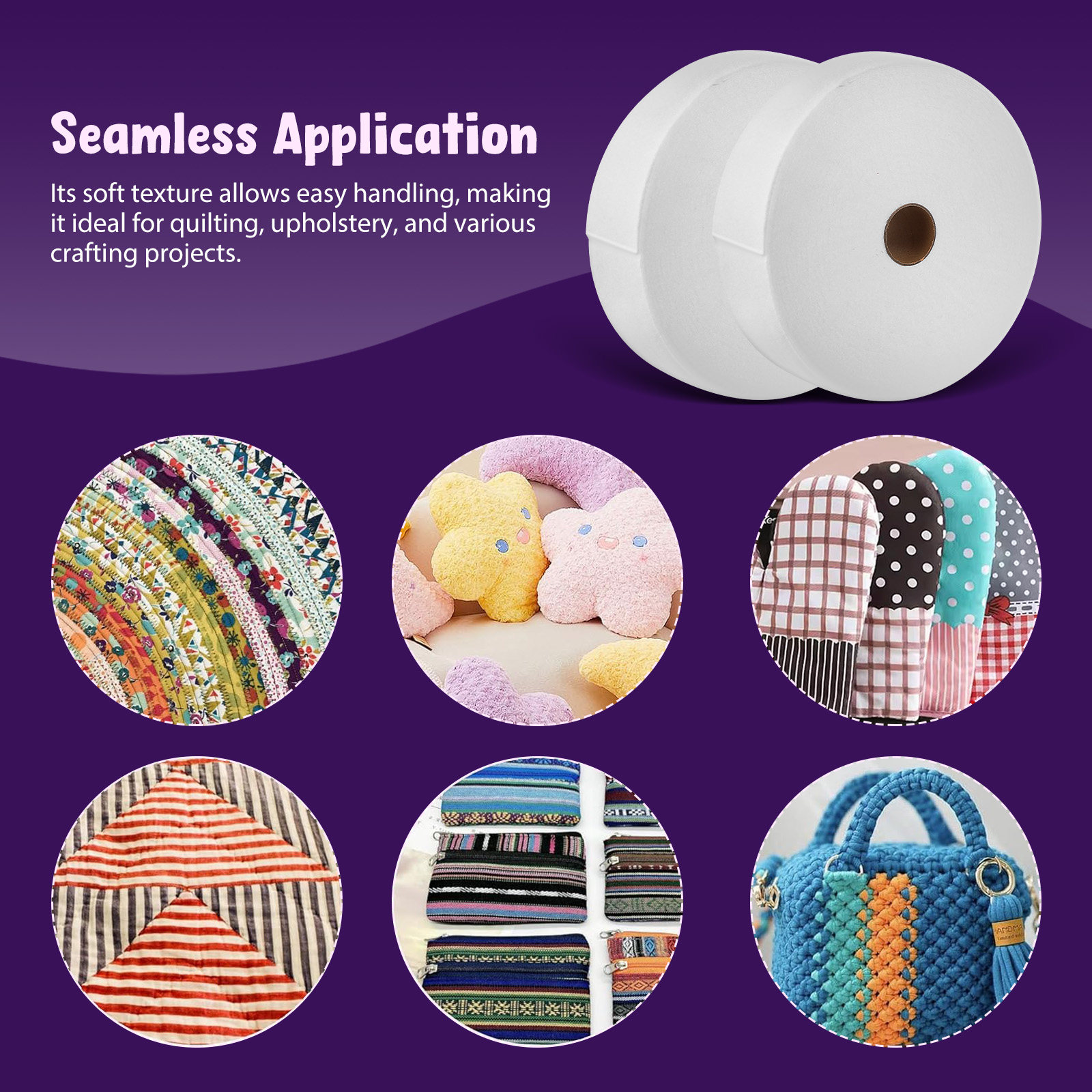 2 Rolos de Tela Não Tecida par - Sewing Roll avaliação e preço