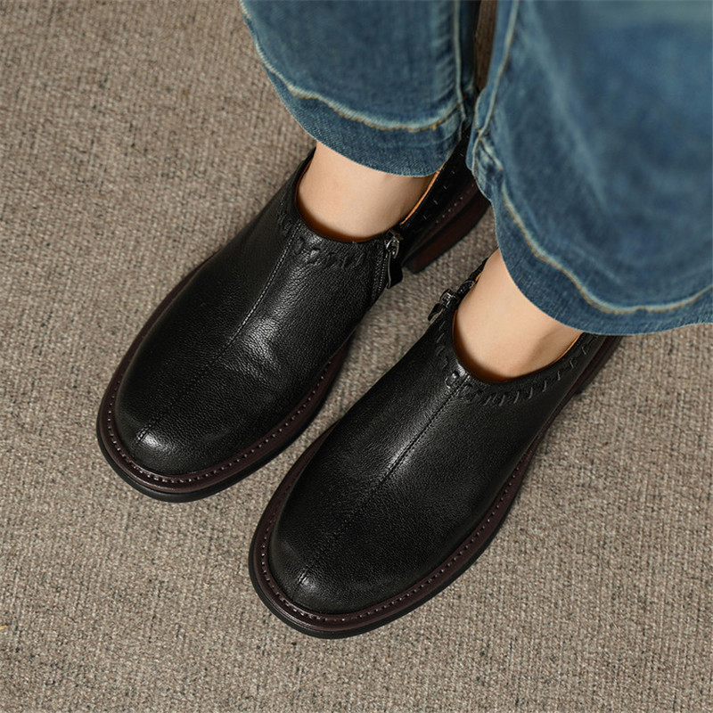 Novos Sapatos Femininos de Cou - Sewing Zipper avaliação e preço