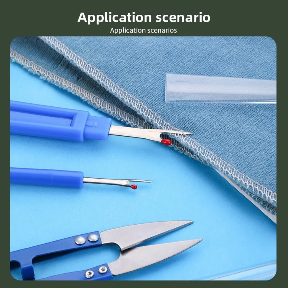 Kit de Costura Azul 5 Peças: D - Sewing Kit avaliação e preço
