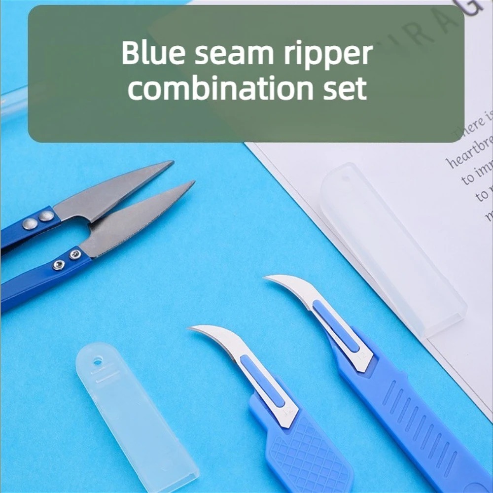 Kit de Costura Azul 5 Peças: D - Sewing Kit avaliação e preço