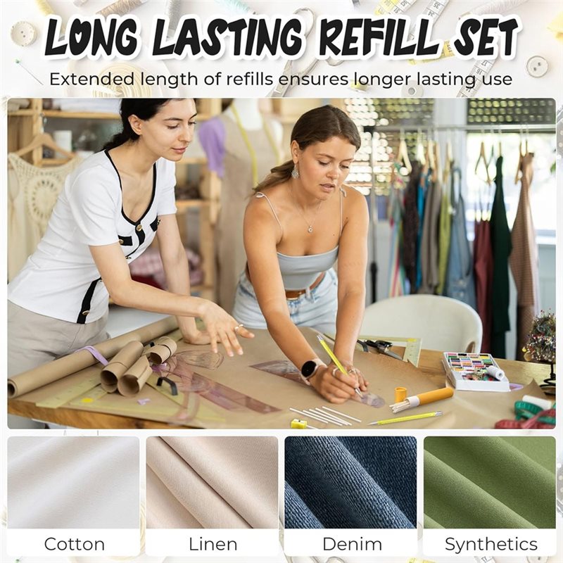 Conjunto Recarregável de Marca - Fabric Marking Pen avaliação e preço