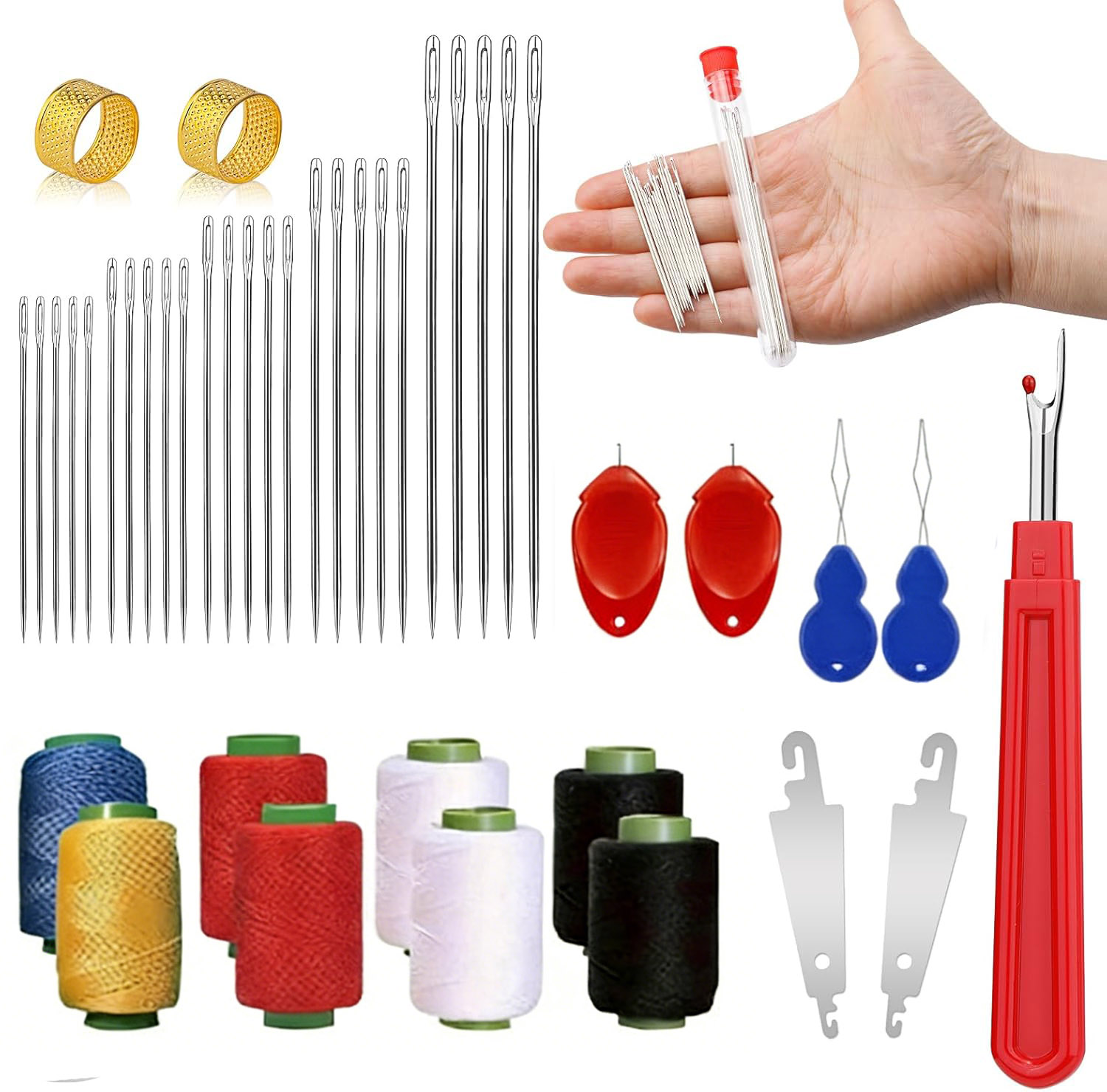 Kit de Agulhas de Costura com  - Sewing Kit avaliação e preço