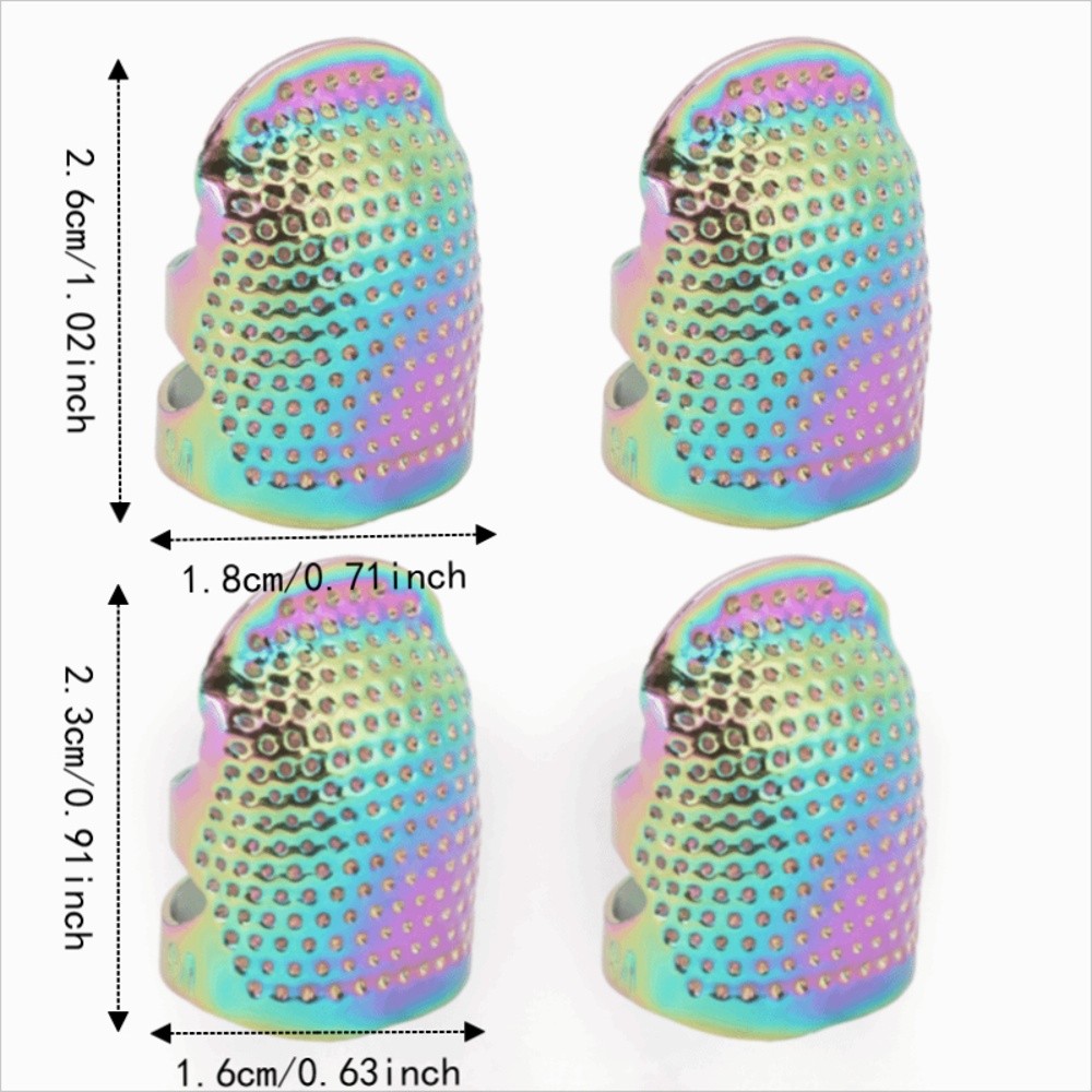 4 Peças Dedal Protetor de Dedo - Sewing Thimble Metal avaliação e preço