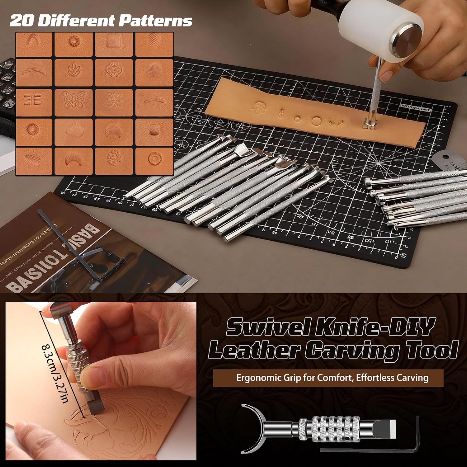 Kit de Trabalho em Couro, Ferr - Sewing Kit avaliação e preço