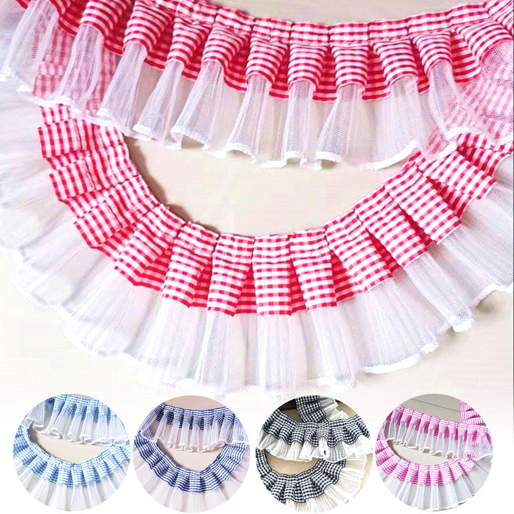 7cm de largura xadrez plissado - Textile And Sewing Supply avaliação e preço