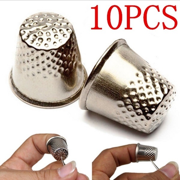 10 Peças Protetores de Dedo de - Sewing Thimble Metal avaliação e preço